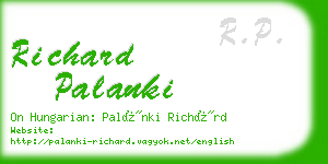richard palanki business card